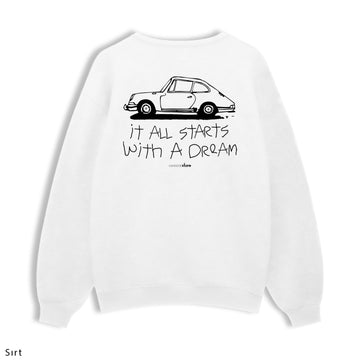 Regular Sweatshirt "It All Starts With a Dream"