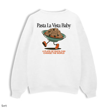 Regular Sweatshirt "Pasta La Vista Baby"