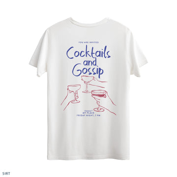 Regular T-Shirt "Cocktail and Gossip"