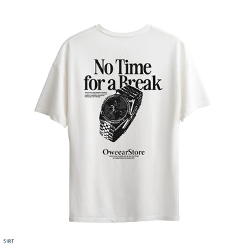Oversize T-Shirt "No Time For a Break"