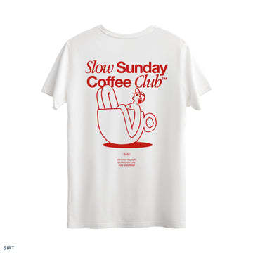 Regular T-Shirt "Slow Sunday Coffee Club"