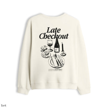 Oversize Sweatshirt "Late Checkout"