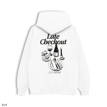 Regular Hoodie "Late Checkout"