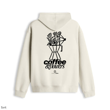 Oversize Hoodie "Coffee & Flowers"