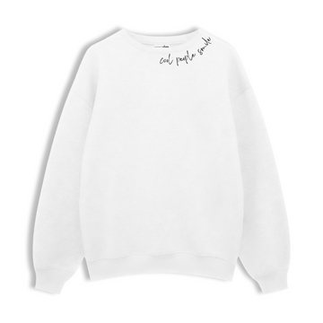 Regular Sweatshirt "Cool People Smile"