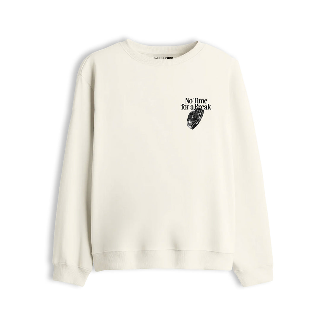 Oversize Sweatshirt "No Time For a Break"