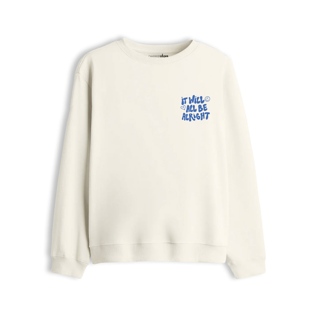 Oversize Sweatshirt "It Will All Be Alright"