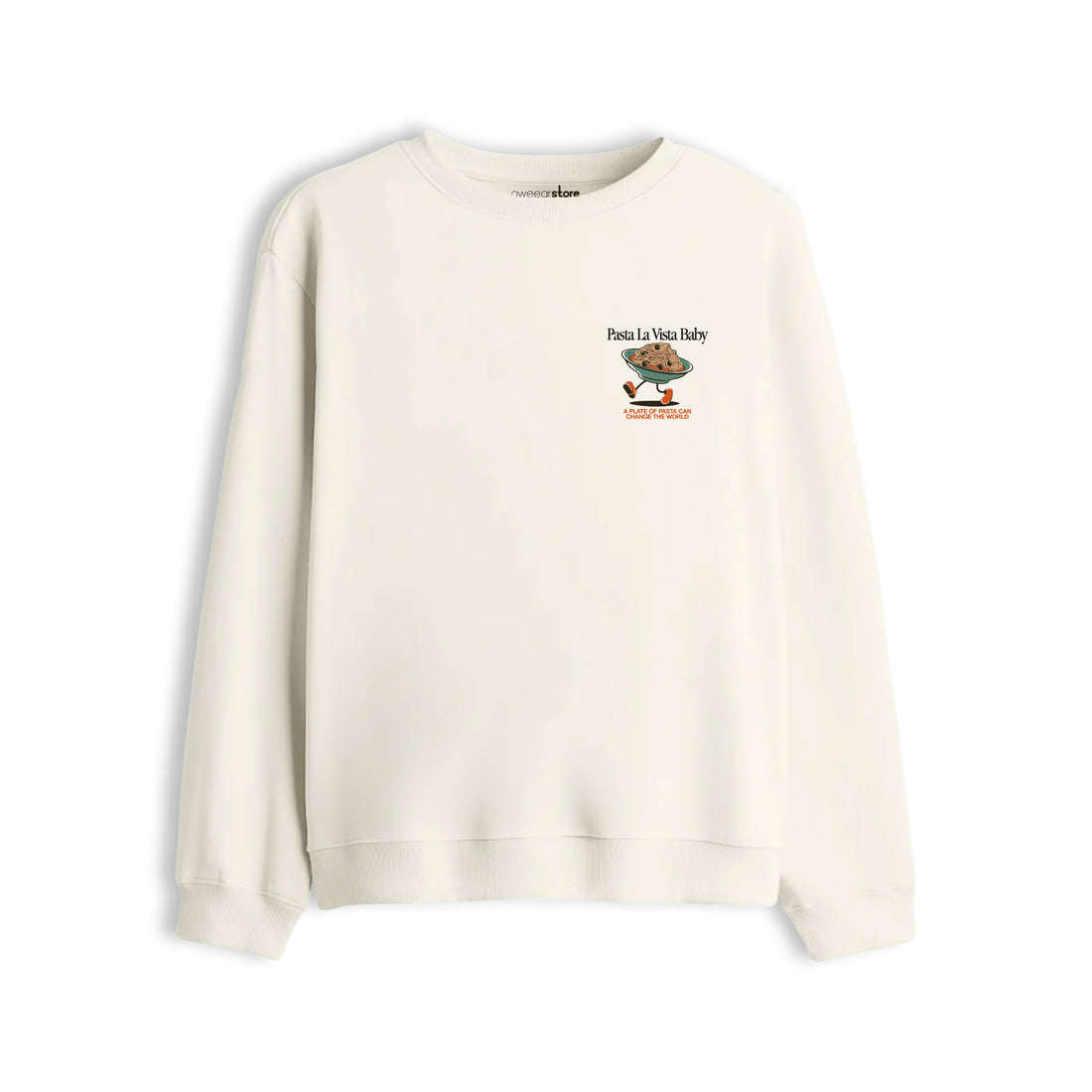 Oversize Sweatshirt "Pasta La Vista Baby"