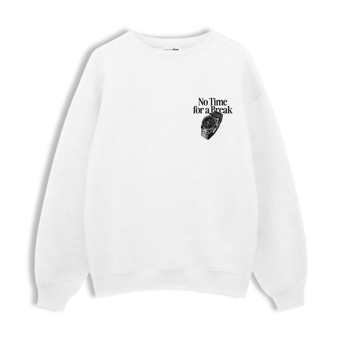 Regular Sweatshirt "No Time For a Break"