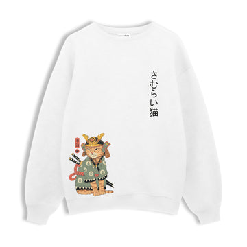 Regular Sweatshirt "Samurai Cat"