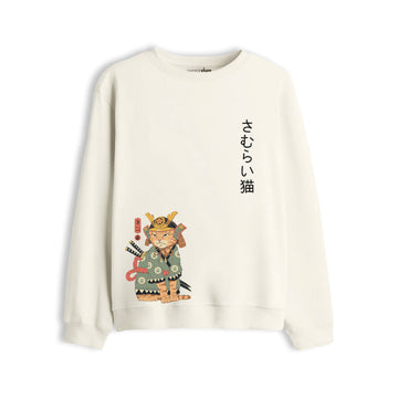 Oversize Sweatshirt "Samurai Cat"