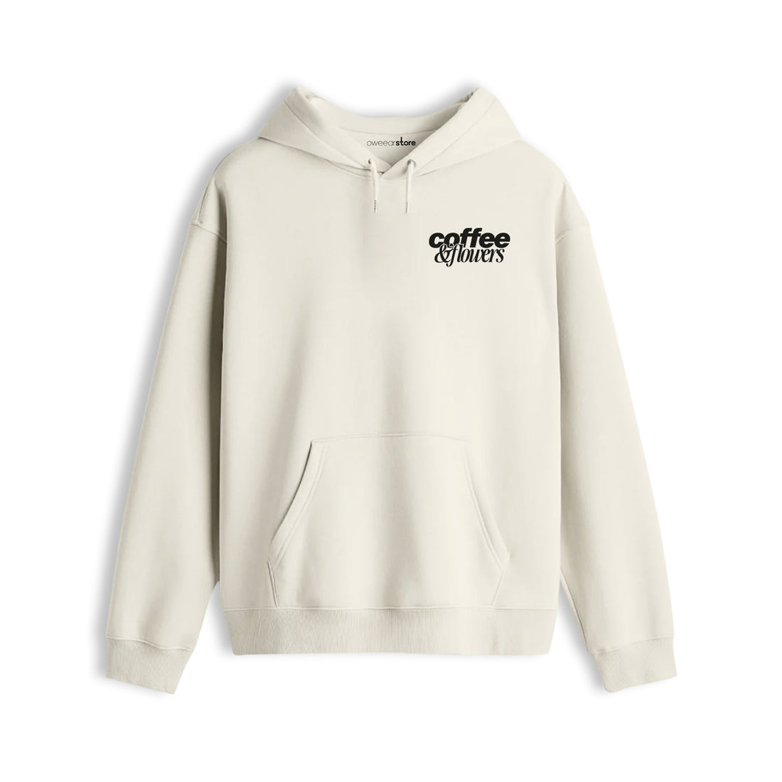 Oversize Hoodie "Coffee & Flowers"