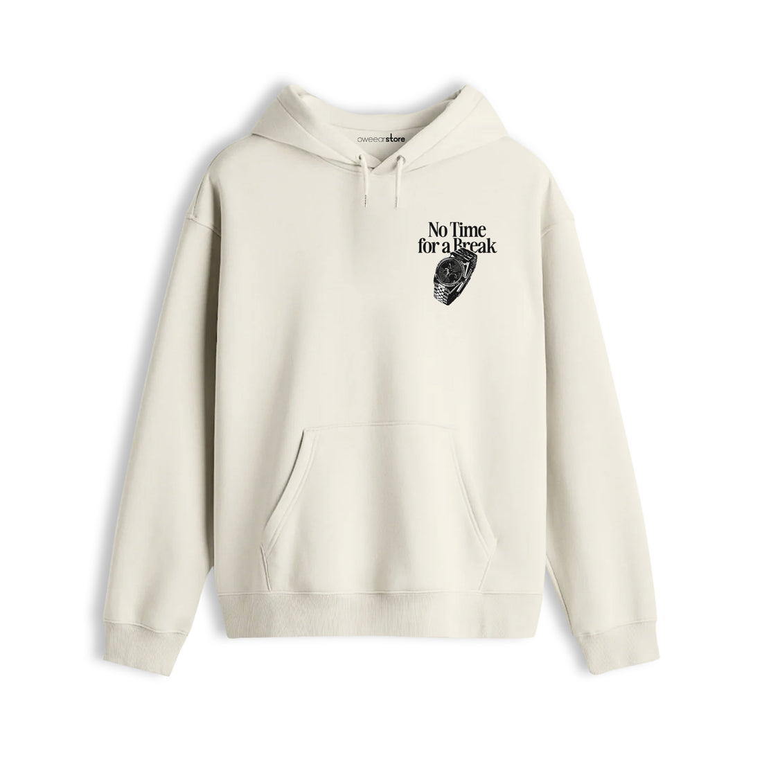Oversize Hoodie "No Time For a Break"