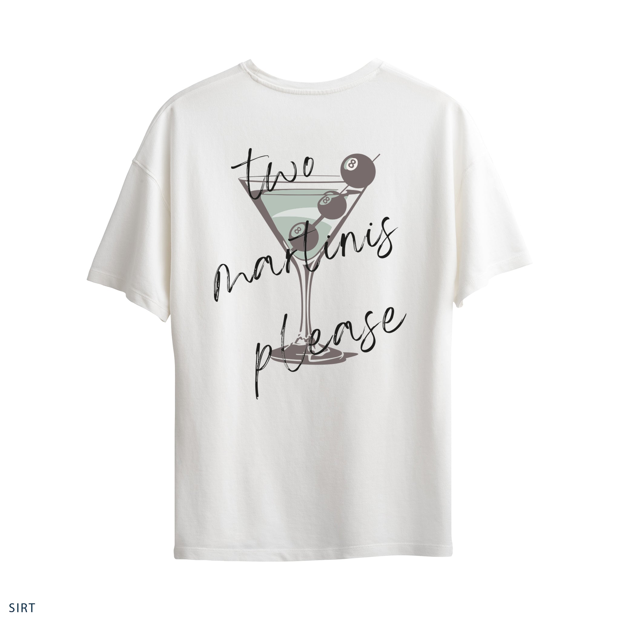 Oversize T-Shirt "Two Martini Please"