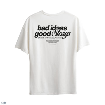 Oversize T-Shirt "Bad Ideas Good Storys"