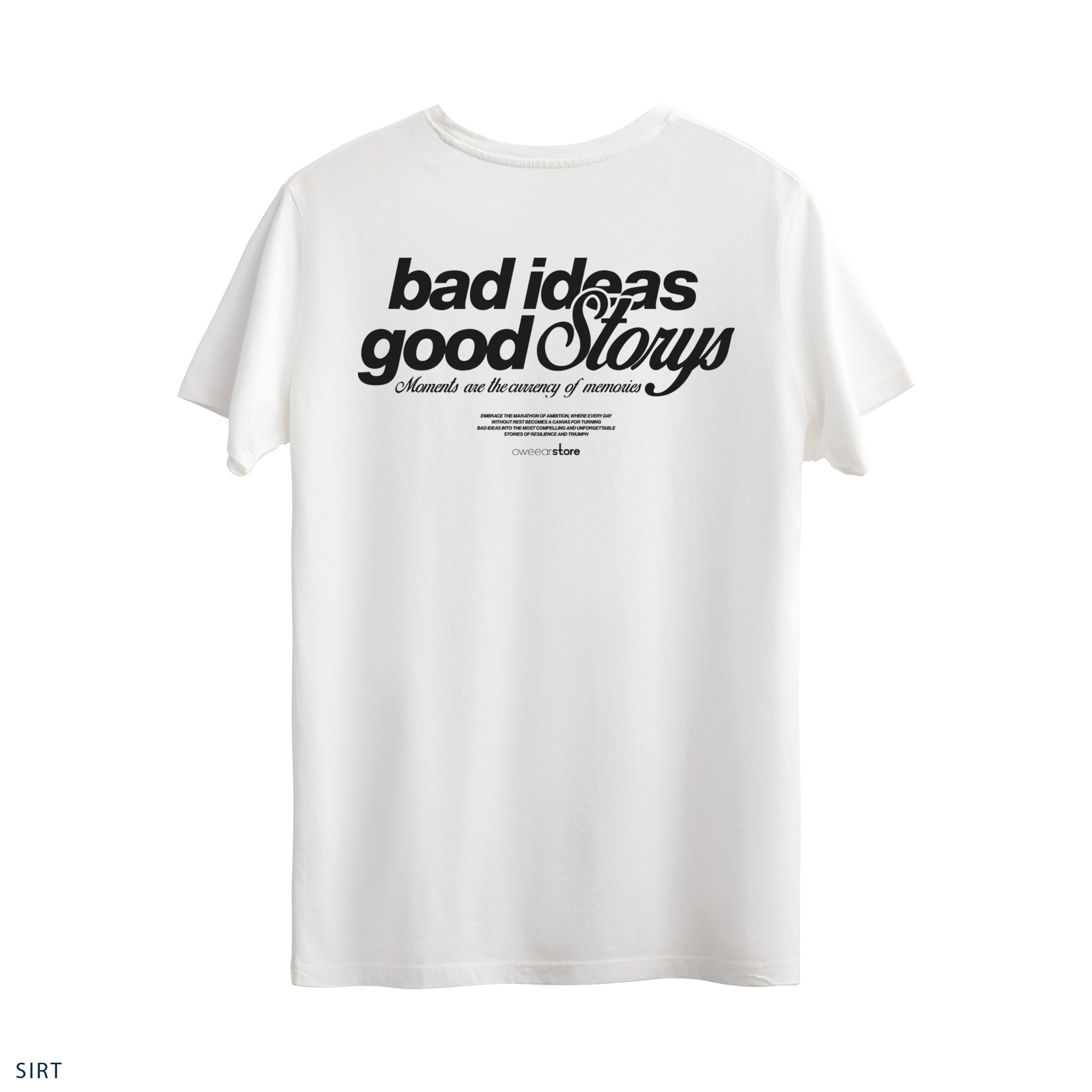 Regular T-Shirt "Bad Ideas Good Storys"