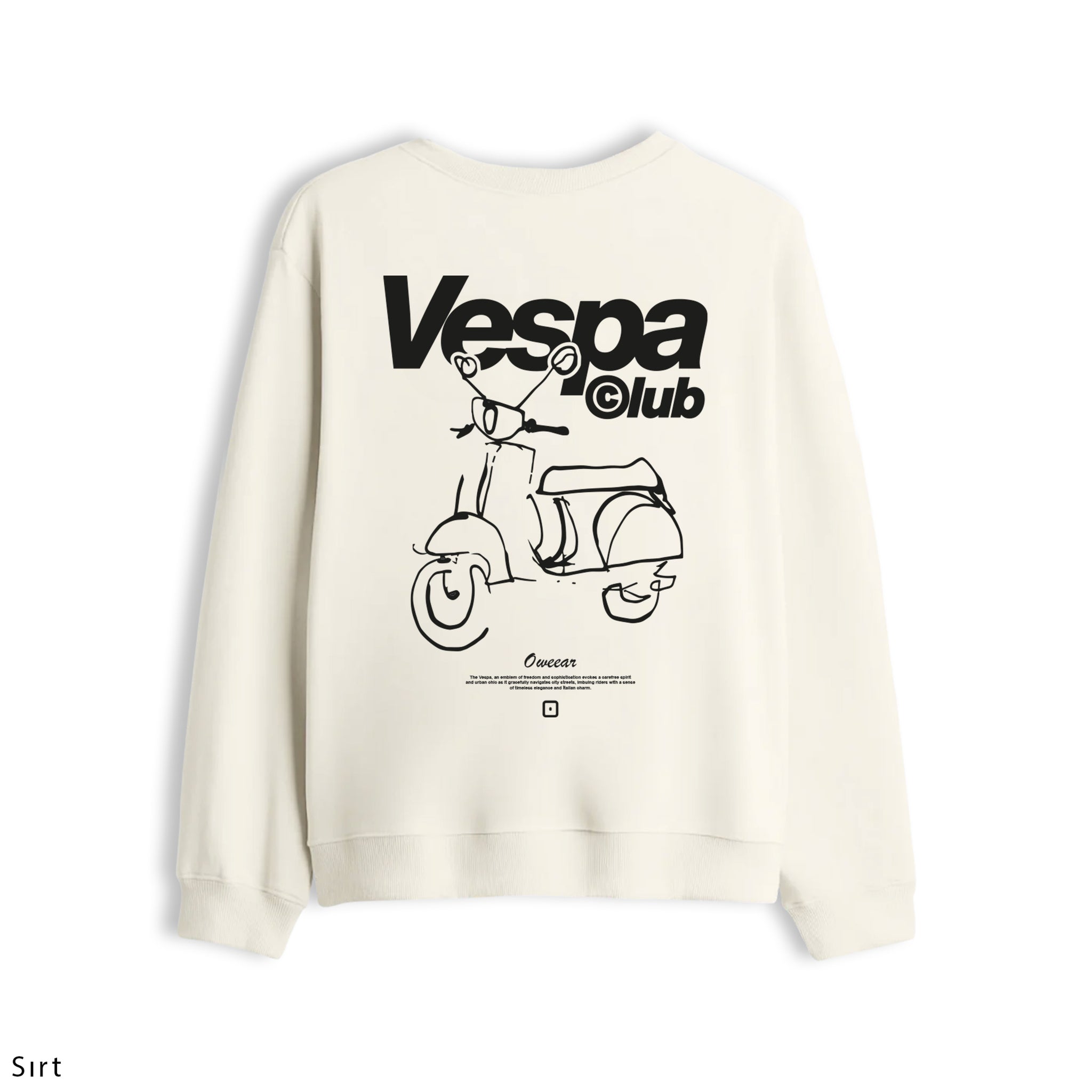 Oversize Sweatshirt "Vespa Club"