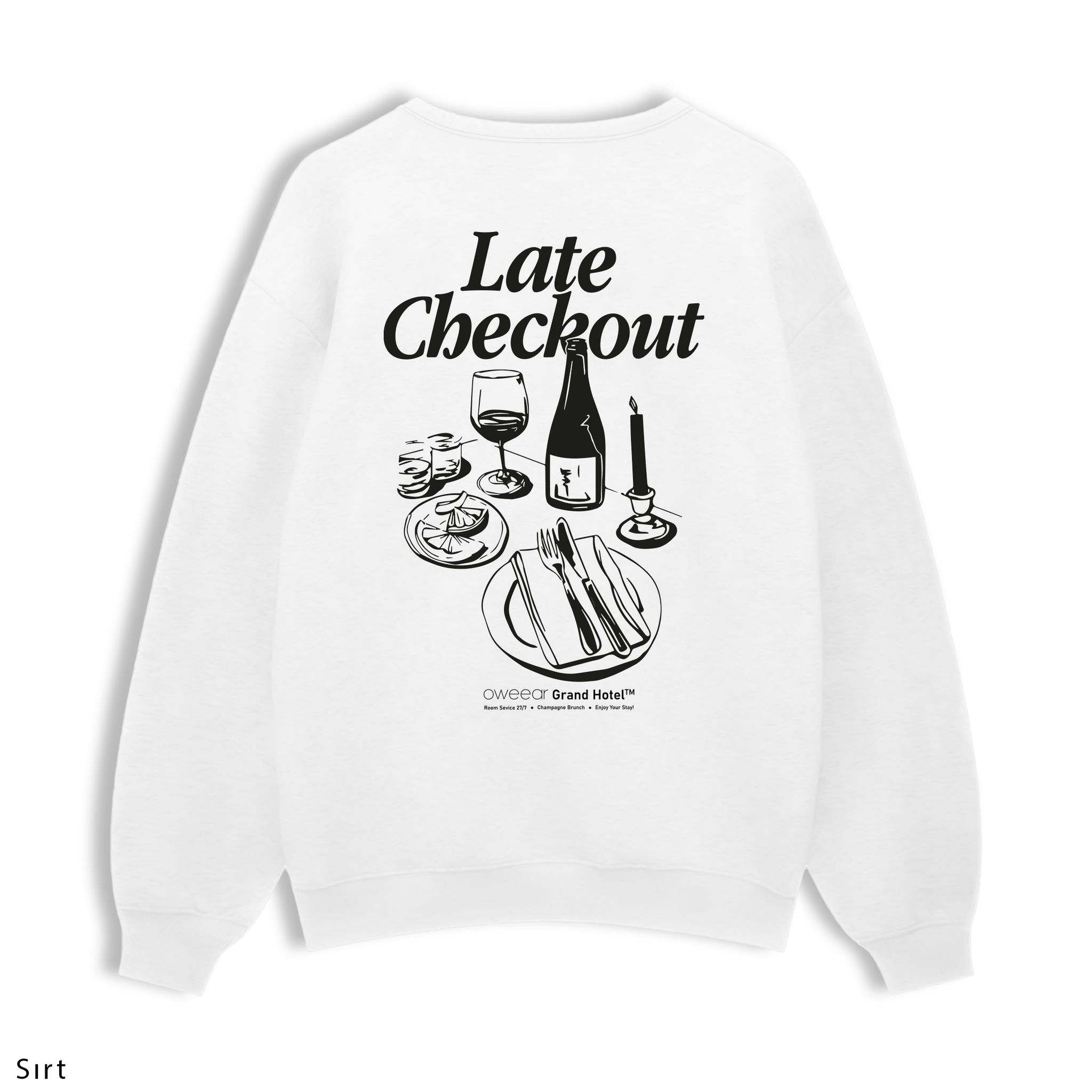 Regular Sweatshirt "Late Checkout"