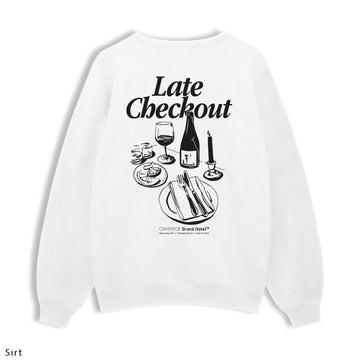 Regular Sweatshirt "Late Checkout"