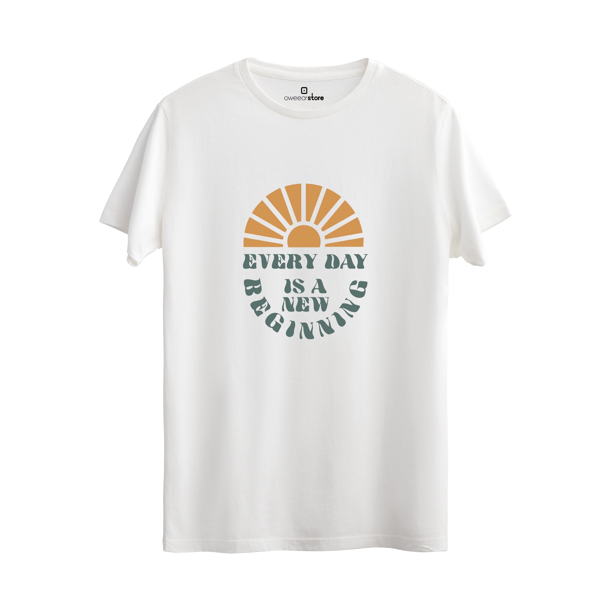 Regular T-Shirt "Every Day Is a New Beginning"