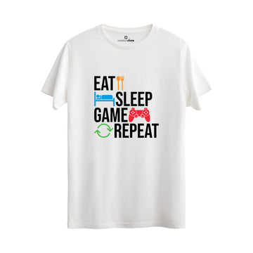 Regular T-Shirt "Eat Sleep Game Repeat"