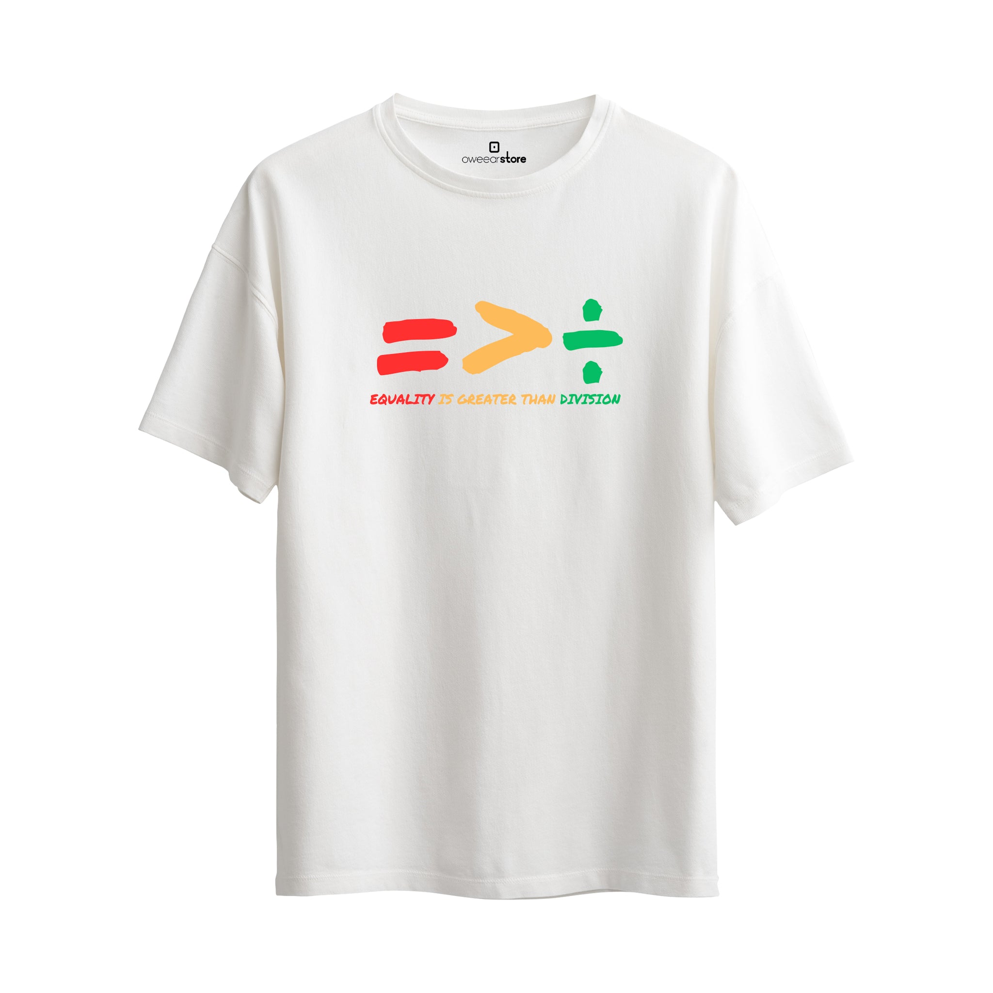 Oversize T-Shirt "Equality is Greater Than Division"