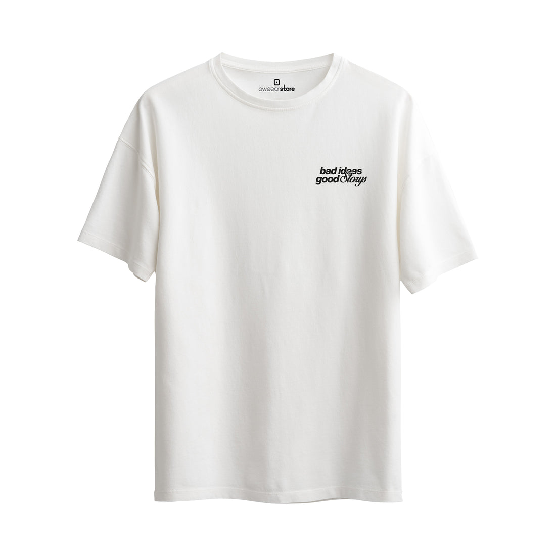 Oversize T-Shirt "Bad Ideas Good Storys"