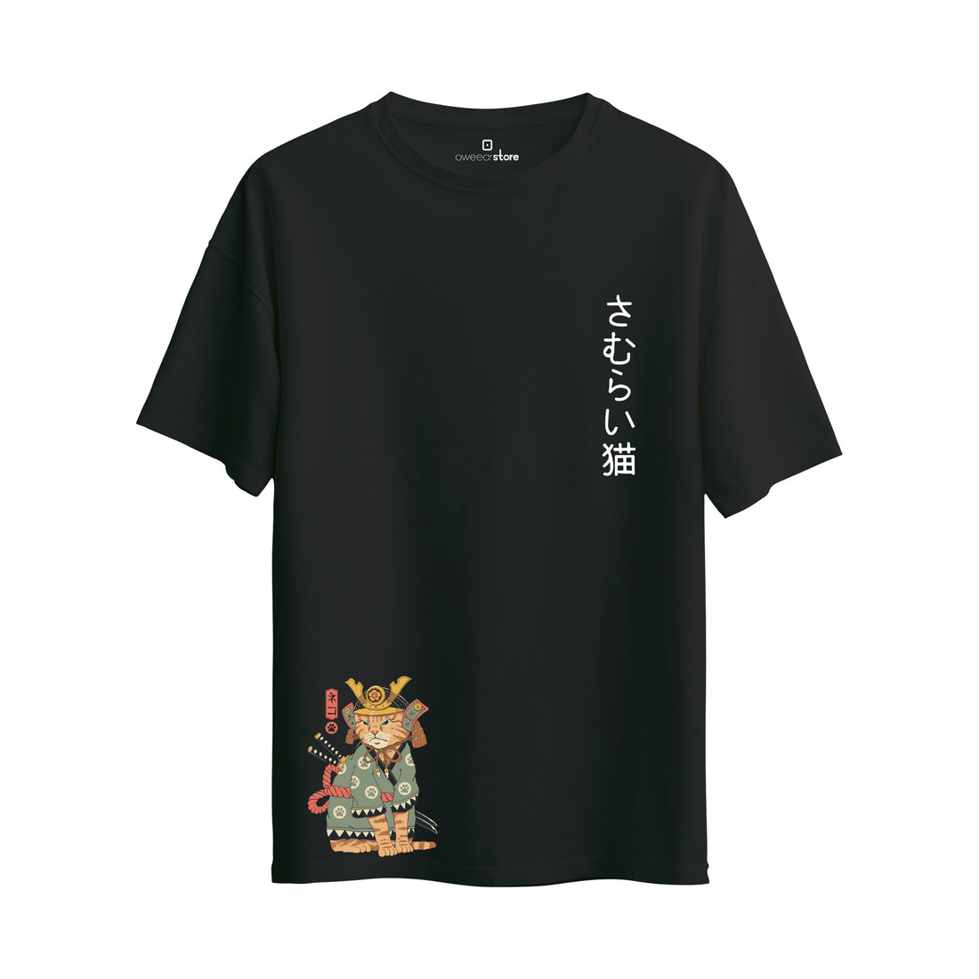 Oversize T-Shirt "Samurai Cat"