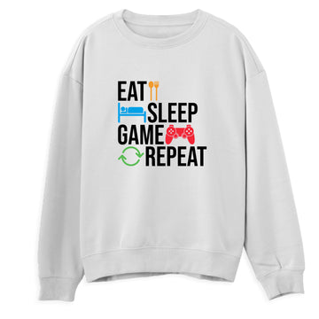 Sweatshirt "Eat Sleep Game Repeat"