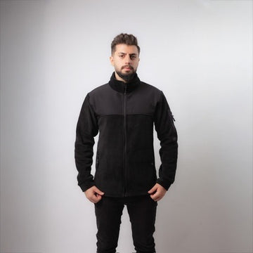 Oweear Sportwear Siyah Polar Ceket